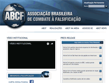 Tablet Screenshot of abcf.org.br